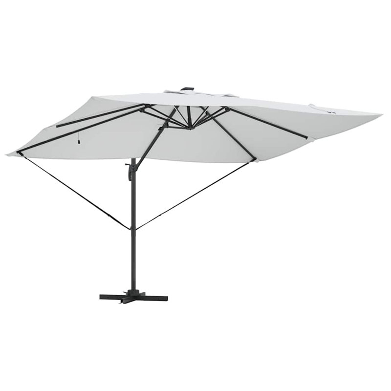 Cantilever Parasol, Beige, 265cm H x 251cm W x 251cm D