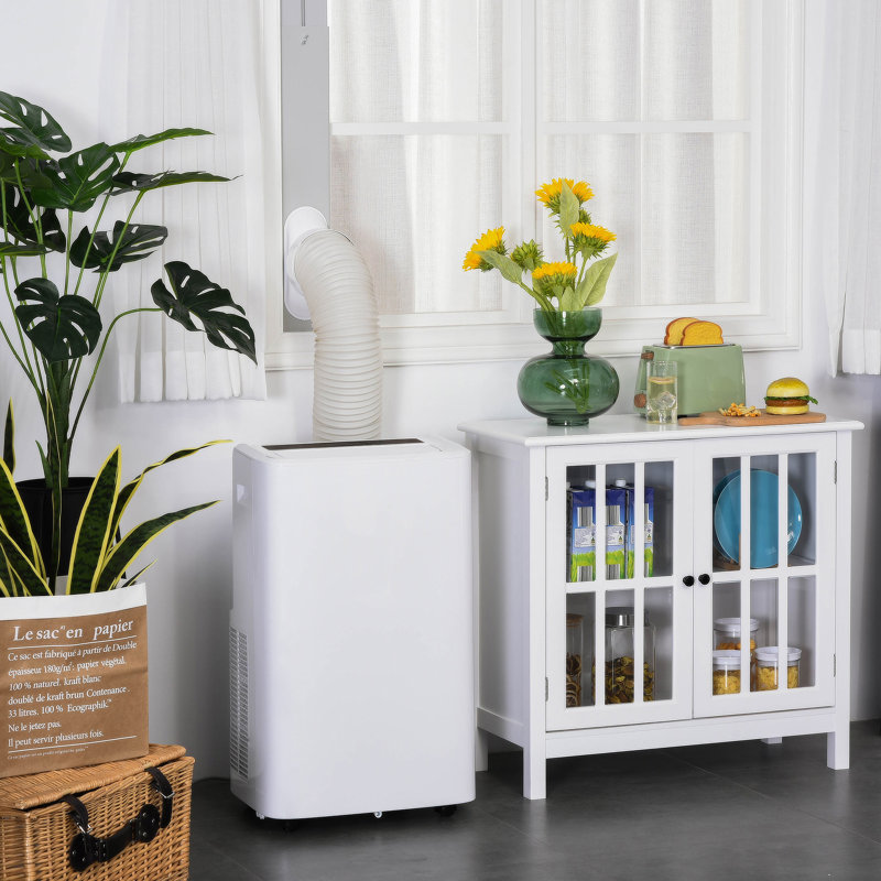 HomCom 12000 BTU Portable Air Conditioner for 270 Square Feet with Remote Included