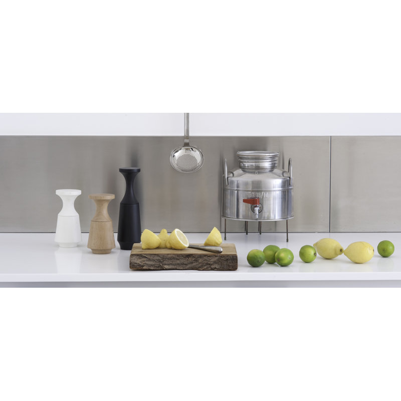 Brand Menahan Wood Salt Mill, White