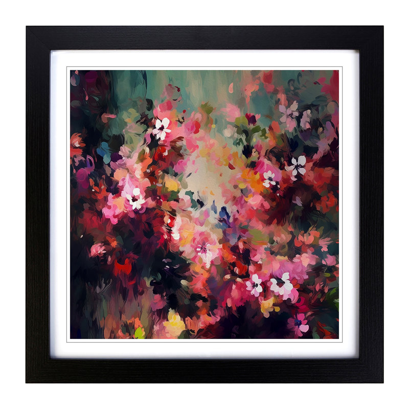 Single Picture Frame Print on Wood, Black
