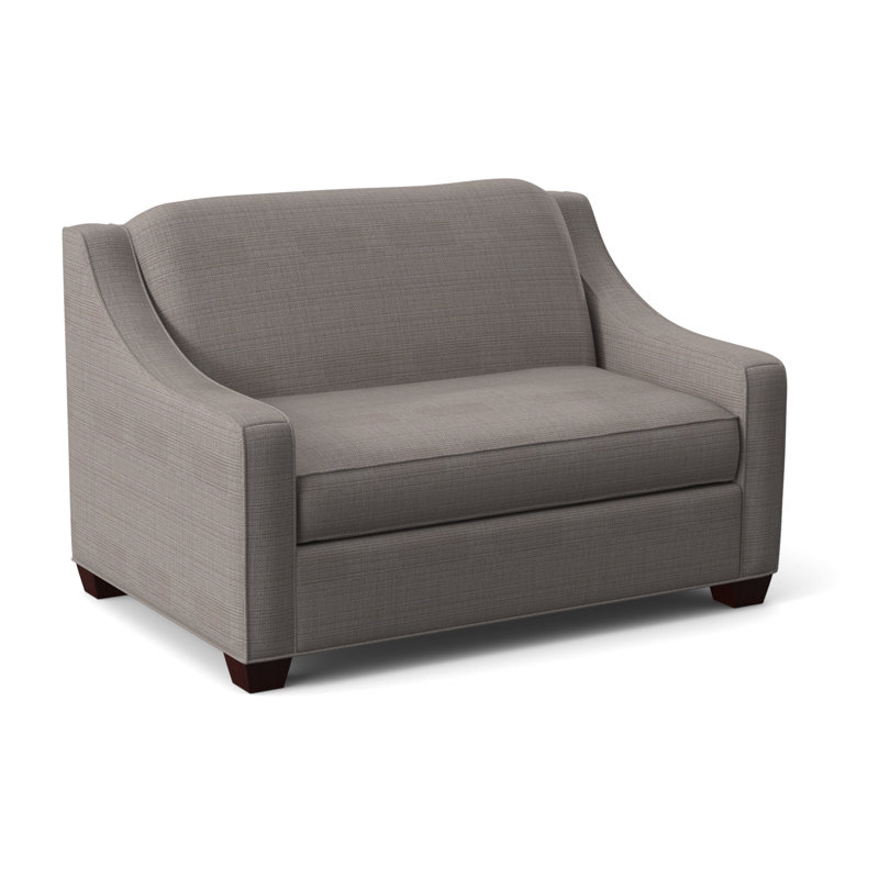 Phillips Upholstered Accent Chair, Kanji Putty, Empire Mahogany