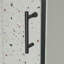 Porte de douche en verre pivotante avec cadre pivotant et installation réversible Piovt