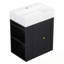 Meuble-lavabo mural avec lavabo et tablette latérale-1405692135