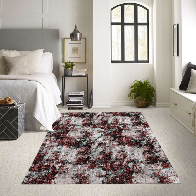 Abstract Indoor / Outdoor Rug, Rectangle 2' x 3'