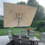Parasol lumineux en porte-à-faux carré avec base 9 pi x 9 pi Lime, beige-1119628627-1195930818