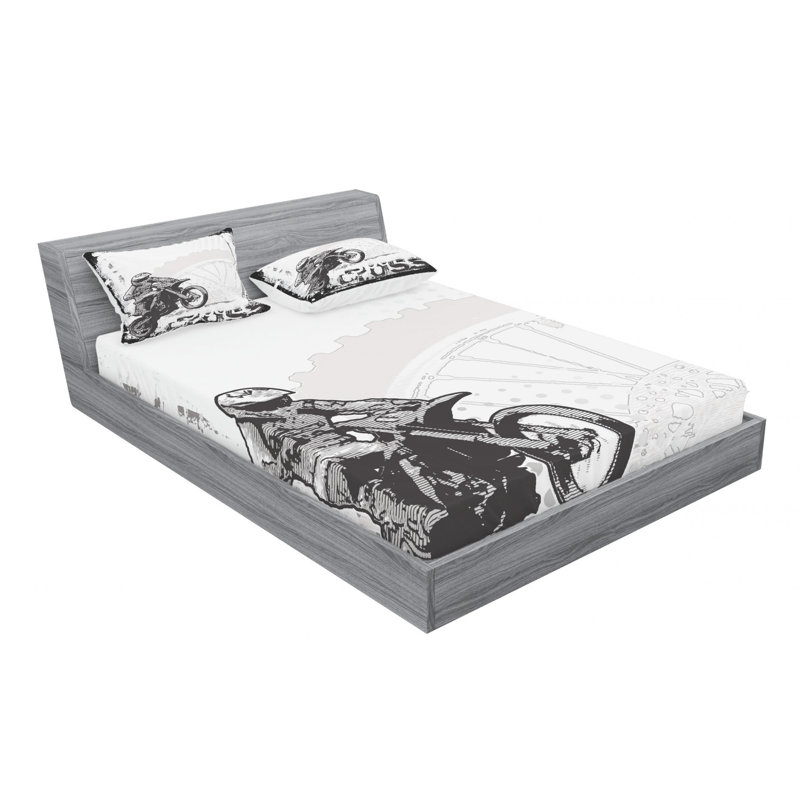 Microfiber Sheet Set, Queen Sheet Set with Fitted Sheet
