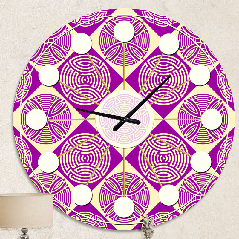 Horloge murale rétro Mid-Century, Moyenne