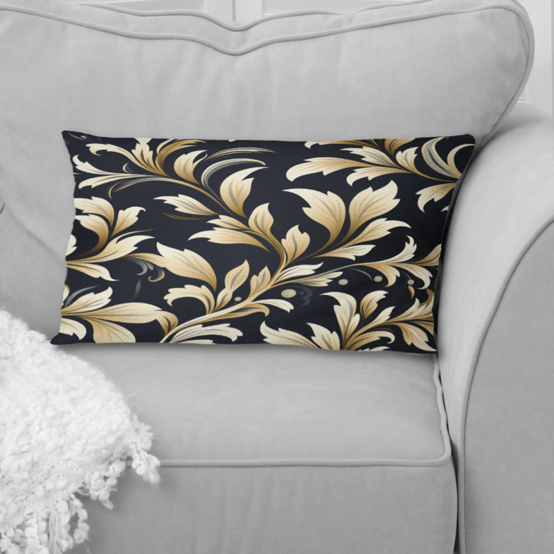 Beige élégant harmonie damassé - Coussin abstrait