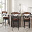 Tabouret pivotant Homepop Hudson - Polyuréthane brun