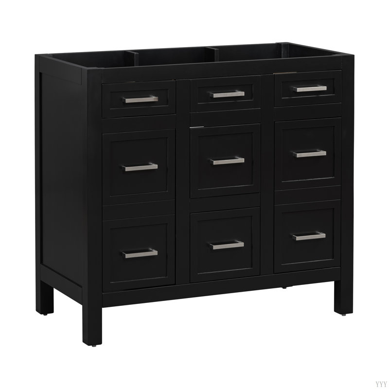 Meuble-lavabo 36 po (lavabo non inclus), Noir