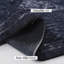 Tapis de couloir antidérapant noir et gris en chenille 2 pi 6 po x 10 pi