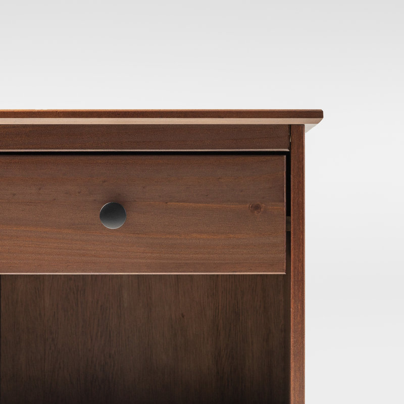 Decimus 46cm W Bedside Table, Walnut