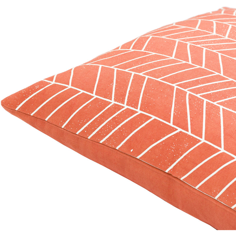Jeté de housse de coussin B, 20 po x 20 po, Safran / crème