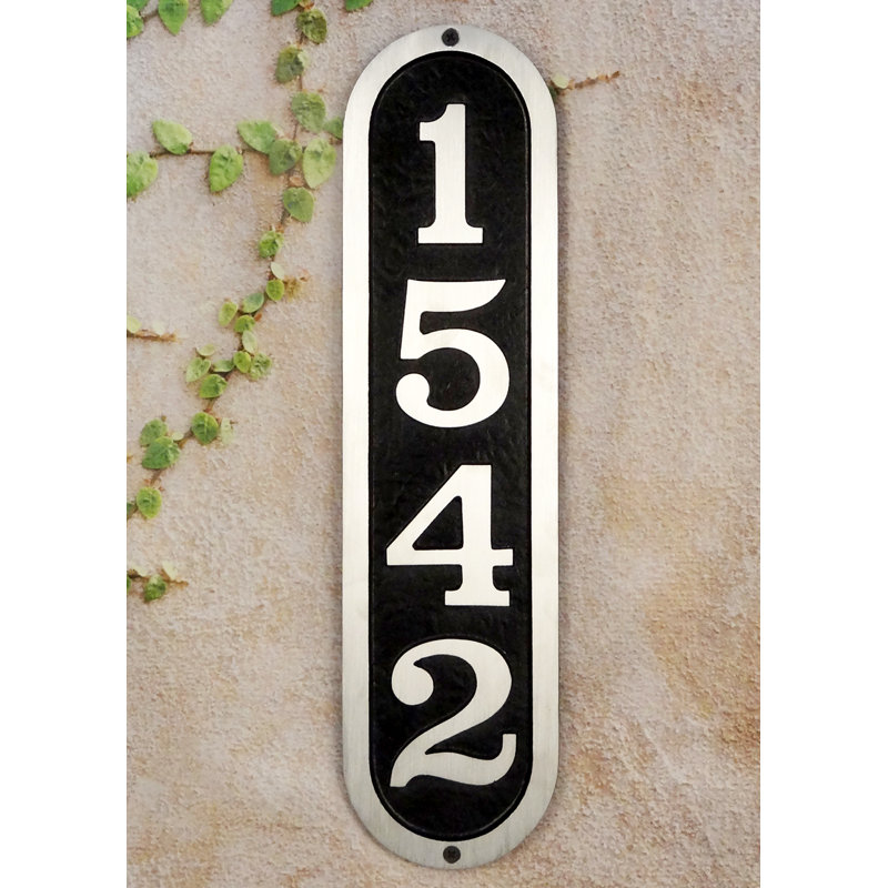 Plaque d’adresse murale sur 1 ligne Ventena, Oui