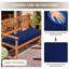 Coussin de banc d'extérieur imperméable 48 po x 18 po - Patio résistant à la décoloration
