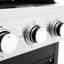 Barbecue 37 000 en acier inoxydable avec brûleur latéral - cuisson extérieure, barbecue de jardin, noir et argent 37 000, patio, noir / argent