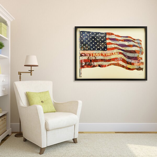 Latitude Run® 'Old Glory' Graphic Art Print | Wayfair