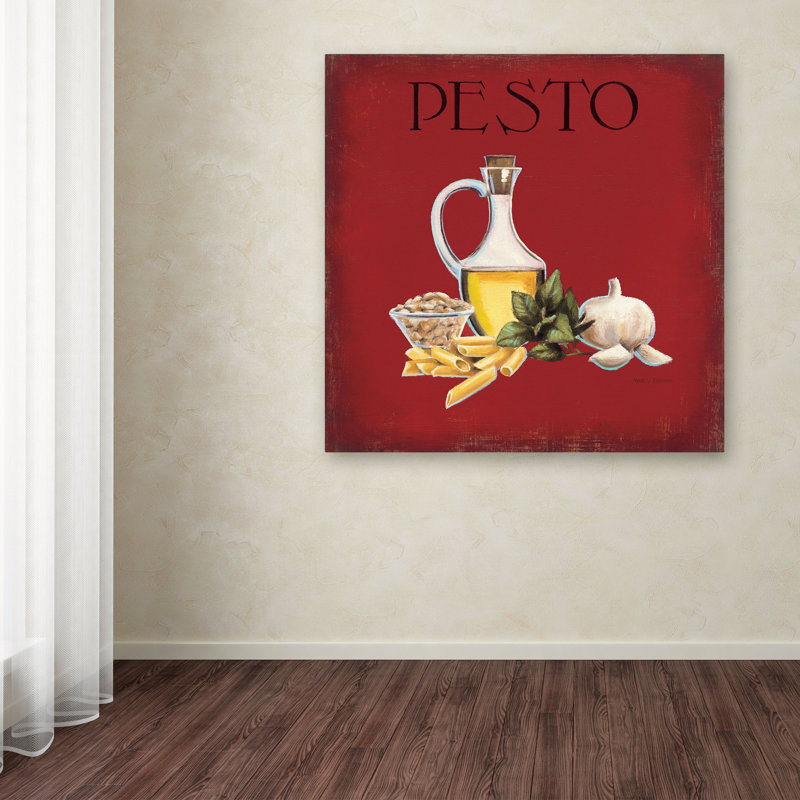 « italien cuisine ii », impression sur toile tendue, H 14 po x l 14 po x p 2 po