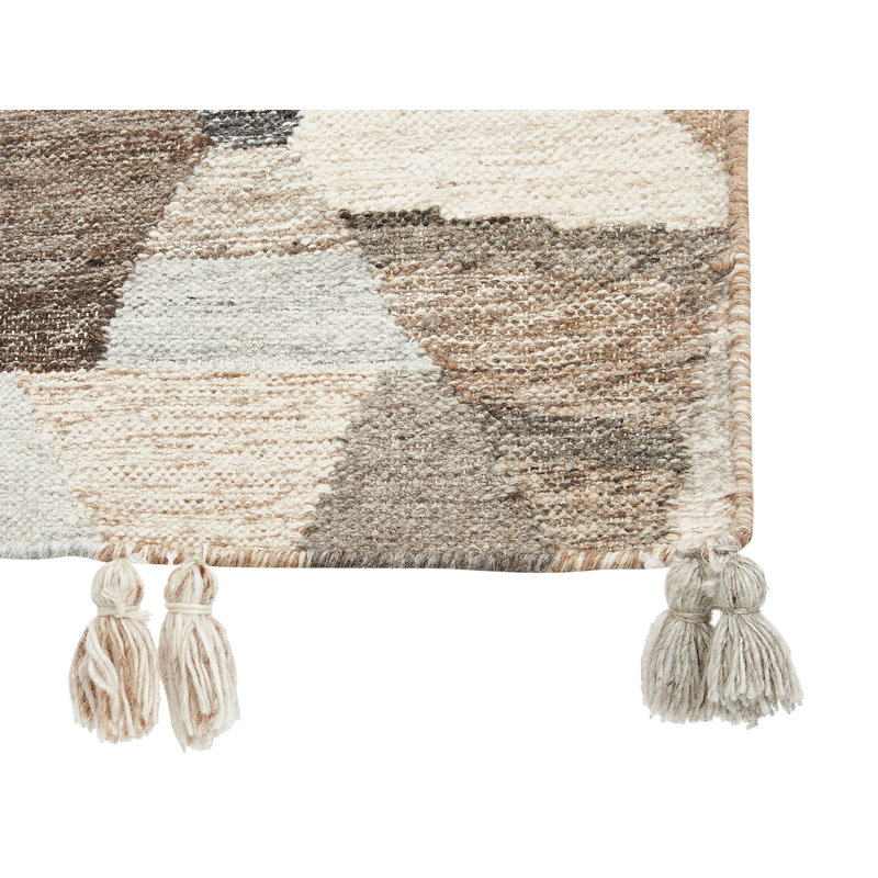 Iancarlo Abstract Wool Hand Woven Area Rug, Rectangle 200 x 300cm