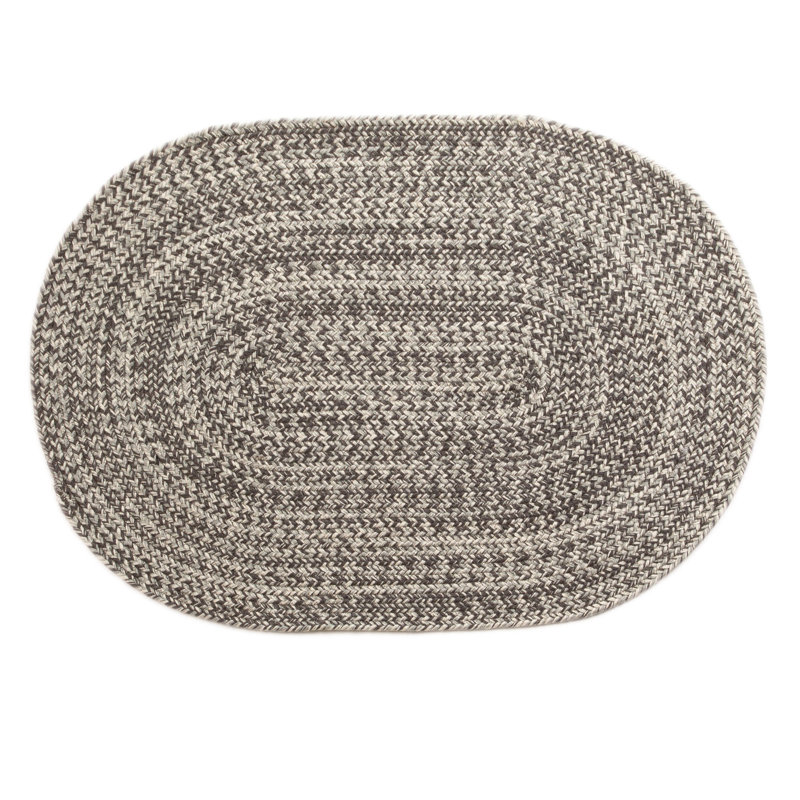 Elkhorn Gingham Indoor Rug, Oval 3' x 5'