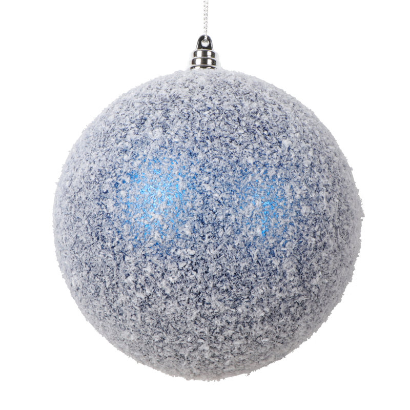Ornement boule de Noël (ensemble de 4), H 4,75 po x l 4,75 po x P 4,75 po, Bleu