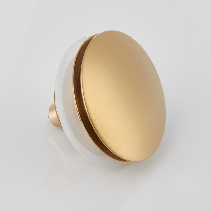 Mokleba Pop-Up Bathtub Drain Stopper Replacement Kit, Brushed Gold