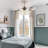 Thaniel 42'' Ceiling Fan with LED Lights and retractable fans