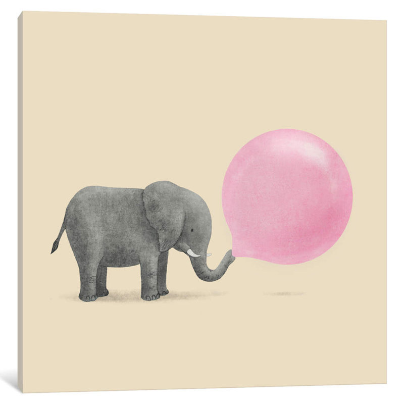 Jumbo Bubble Gum by Terry Fan - No Frame Print on Canvas, 45.72 cm H x 45.72 cm W x 1.91 cm D