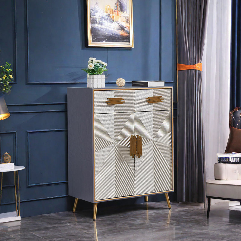 Accent Cabinet, 43.3" H x 39.4" W x 15.7" D