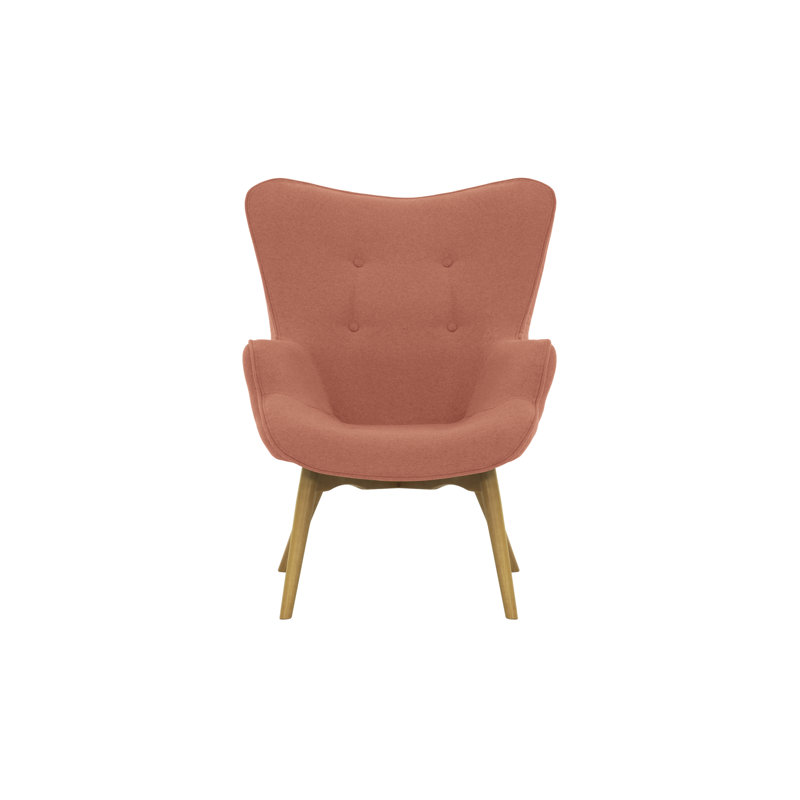 Rockwell Upholstered Accent Chair, Pink