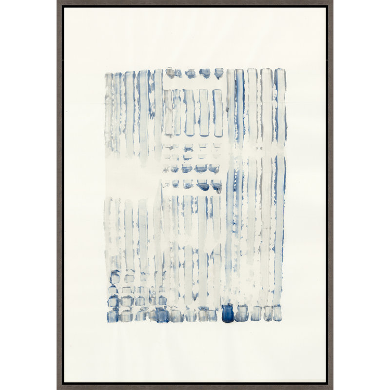 «Around and Around II» par Danielle Davis, reproduction sur toile flottante, H 44,75 po x l 31,75 po, Couche de verre