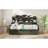 Retro Twin Size Solid Wood Platform Daybed With Integrated Storage, Suitable for Bedroom Living Room Guest Room, Slate Gray-426237088