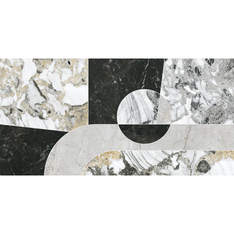 Decorative Jade Polish 19.13" x 38.6" Porcelain Wall & Floor Tile