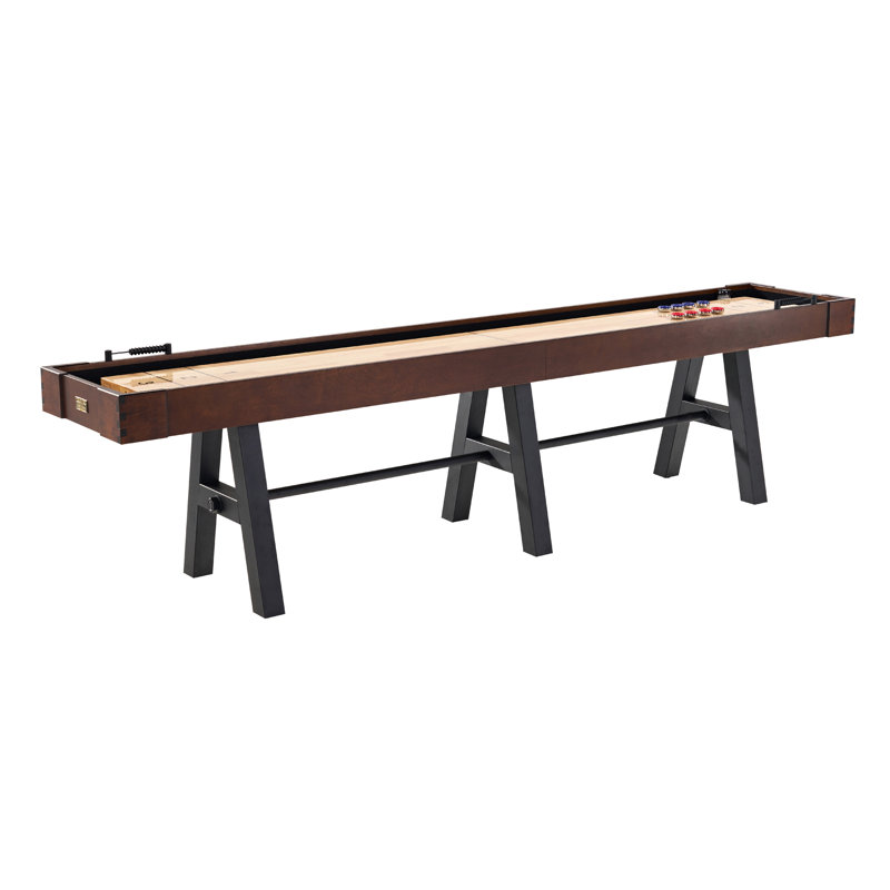 Barrington 132" Allendale Shuffleboard Table With Solid Wood Playfield And 8-puck Set