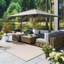 Parasol carré en porte-à-faux 10 pi Motoaki-2078494011