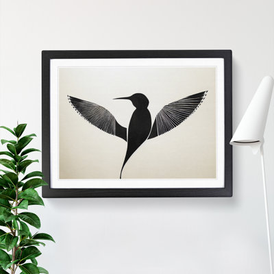 Sparkling Abstract Bird - Single Picture Frame Print