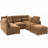 Chenille Upholstered Modular Sectional Sofa-367671474
