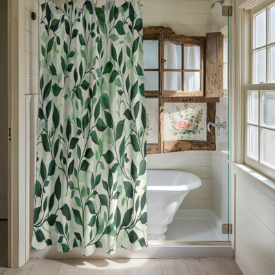 Fresh Greens - Rideau de douche Premium