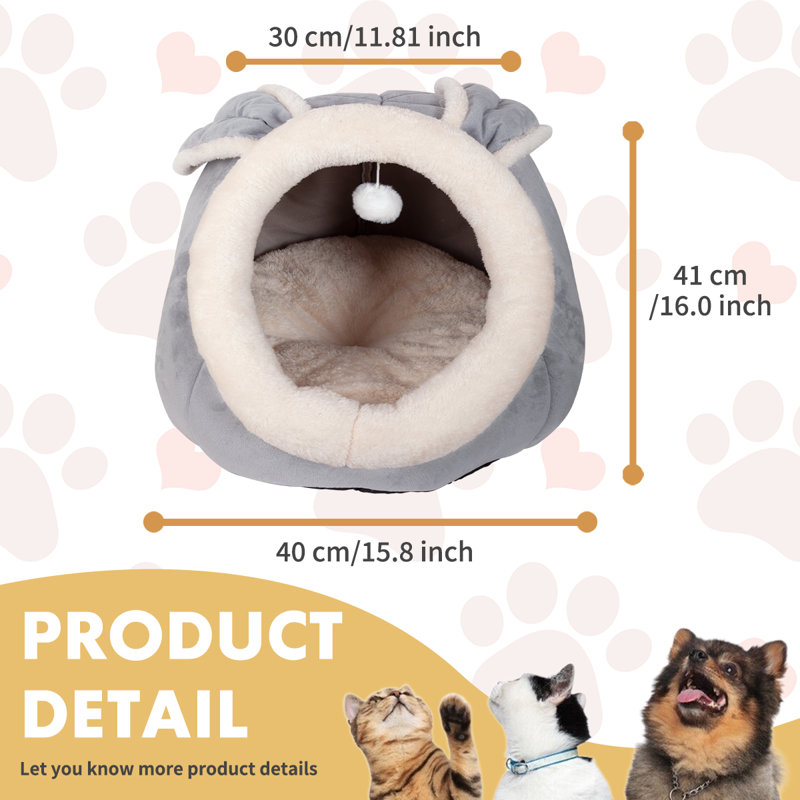 Lit pour chat avec lit pour chat, Gris