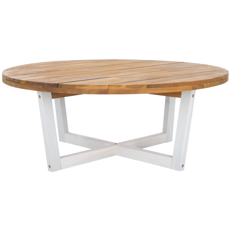 Claudie Calysta Wooden Coffee Table, White