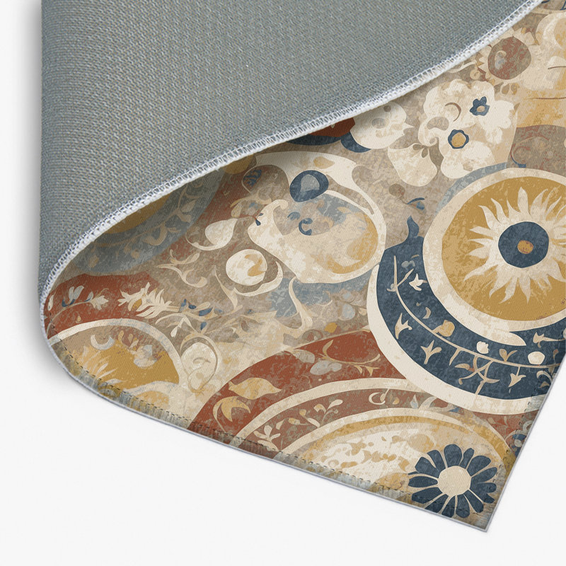 Quirky Jive Indoor And Outdoor Area Rug, Rectangle 1'6" x 2'6"