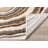 8' Cream And Beige Abstract Runner Rug