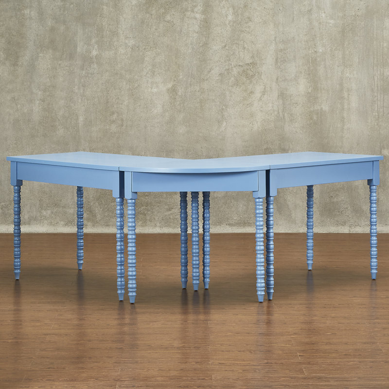Bureau d'écriture en L Akiyoshi, Bleu ciel