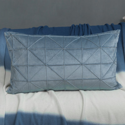 3D Flower Throw Pillow Handmade Velvet Throw Pillow Cover Decorative Geometric Accent Pillow Case Lumbar Cushion Cover