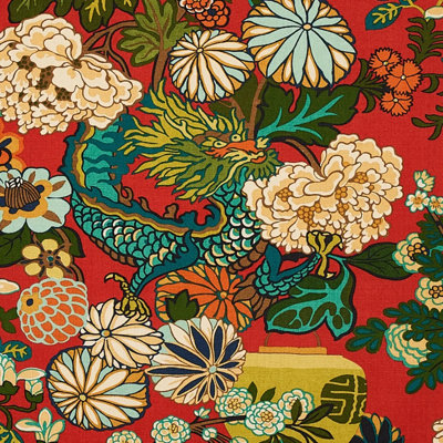 Chiang Mai Dragon Fabric