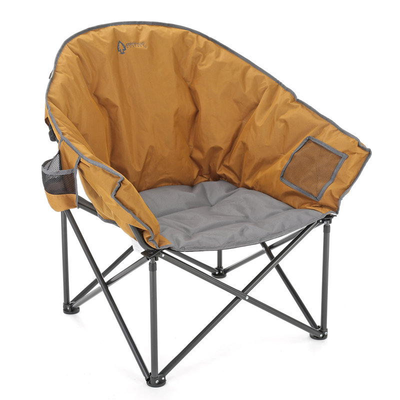 Chaise de camping Cozy Club, Jaune/gris