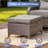 Anner 7-Piece Outdoor Wicker Patio Conversation Set With Square Metal Fire Pit Table, Swivel Gliders And Ottomans-1808669431-1808669430-1808668937