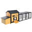 Poulaillers spacieux, style maison de campagne en bois massif pour la cour arrière