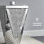 Table d'appoint miroir avec éclairage infini et diamants concassés, table de chevet moderne pour salon, chambre et bureau-323465775-323465785-323465790