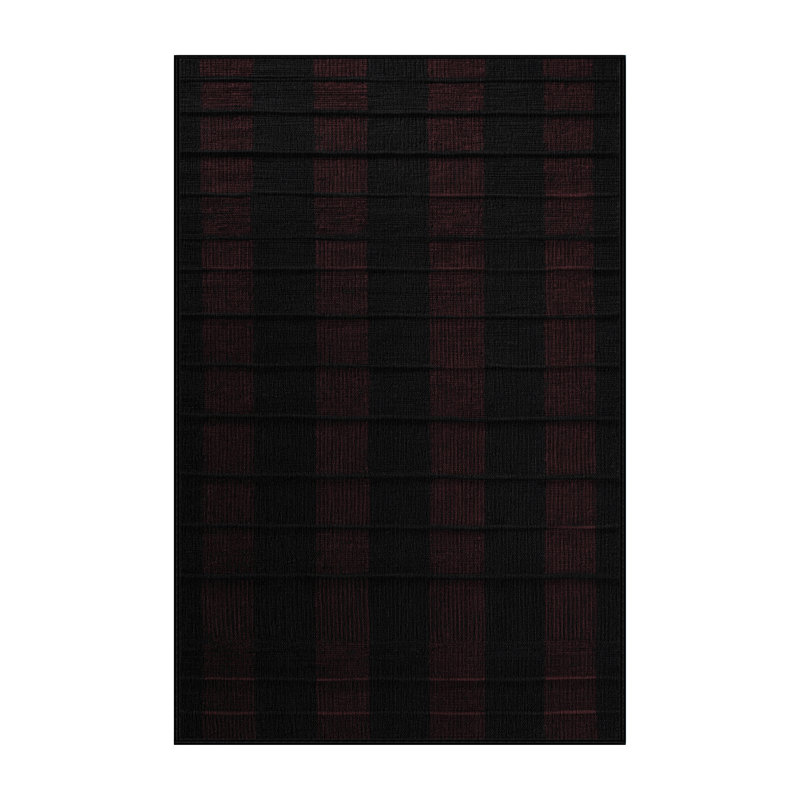 Tapis damier noir lavable à la machine